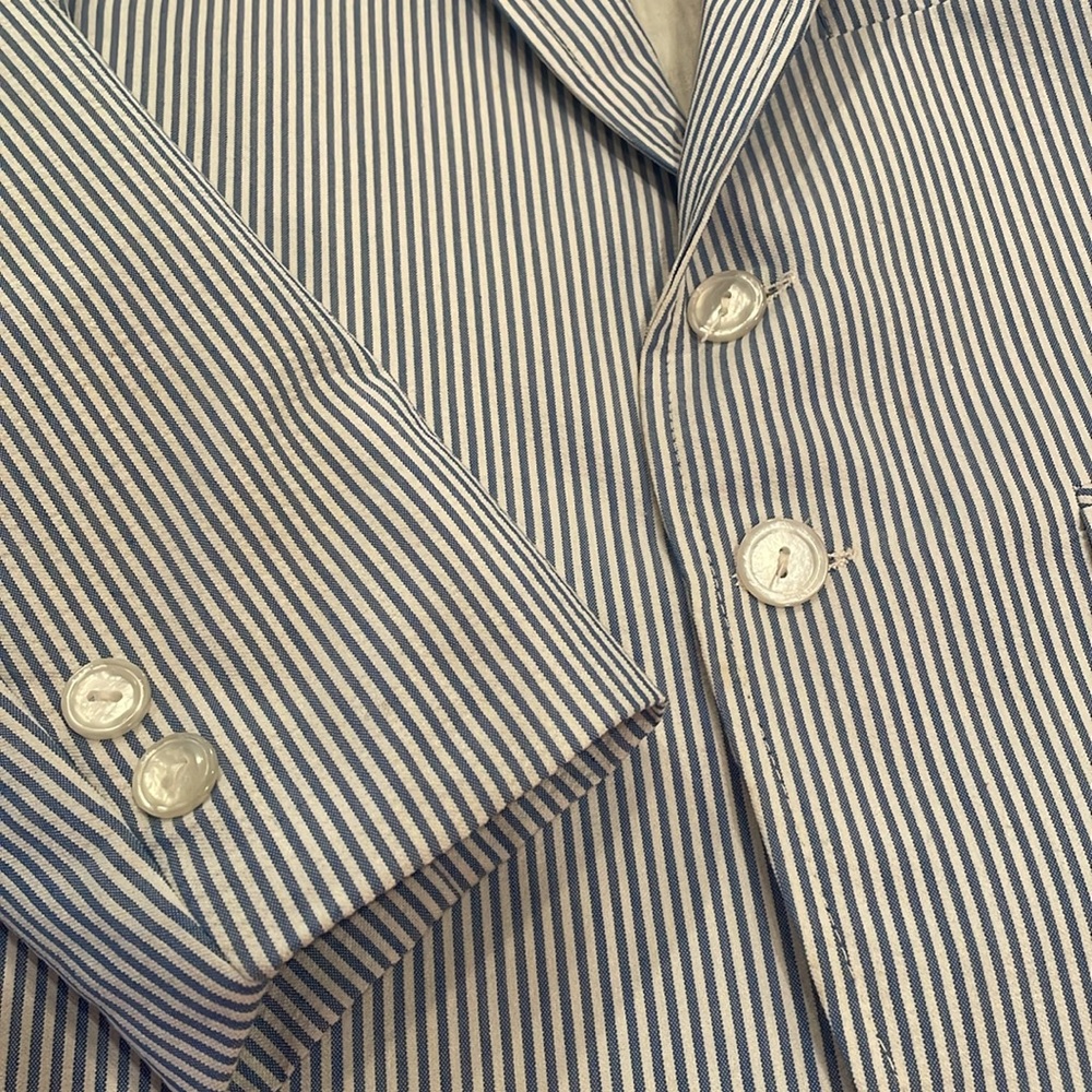 Blue Striped Kids Blazer - Picture 3 of 4
